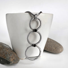 Three Cascading Circle Pendant