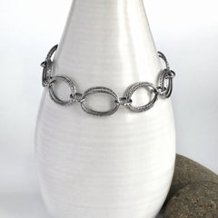 Double Silver Link Bracelet