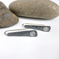 Dark Silver Earrings