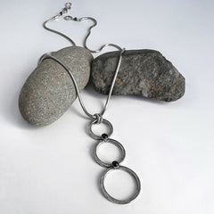Three Cascading Circle Pendant